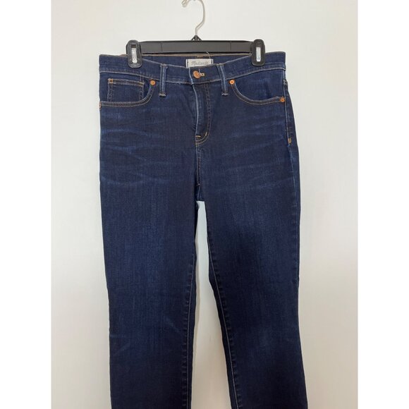 Madewell Womens 9" High-Rise Skinny Jeans Size 30 Dark Wash Denim - Picture 2 of 7